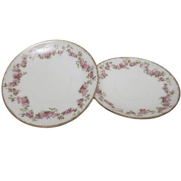 CH Field Haviland Limoges GDA France Schleiger 195G Saucer 2 Piece Dish Set - Picture 1 of 6